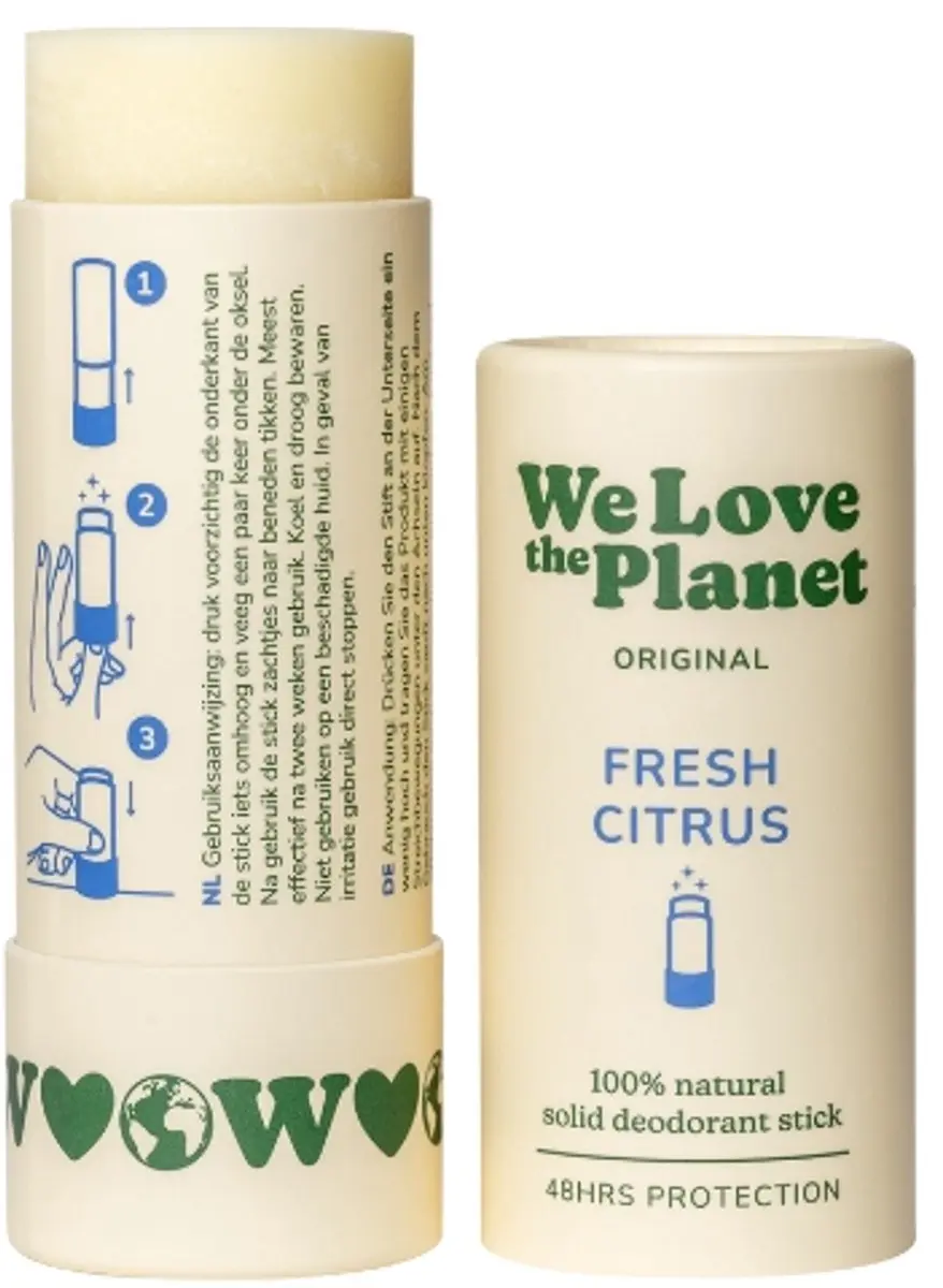 We Love The Planet Fresh Citrus Deo Stick 40g