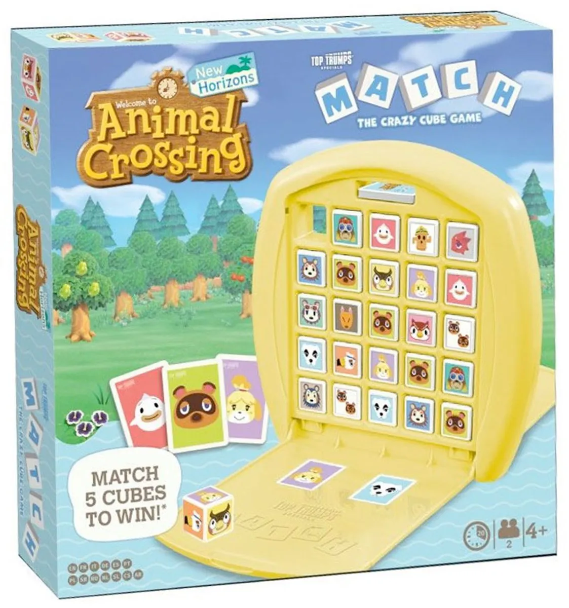 Winning Moves Match 5-op-een-Rij Animal Crossing - 2 Spelers