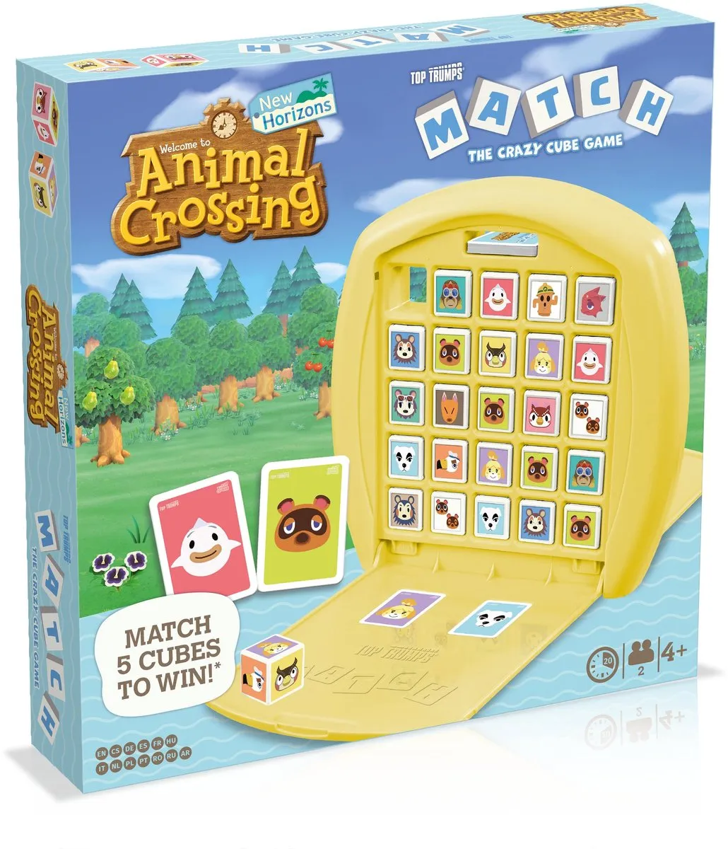 Winning Moves Match 5-op-een-Rij Animal Crossing - 2 Spelers