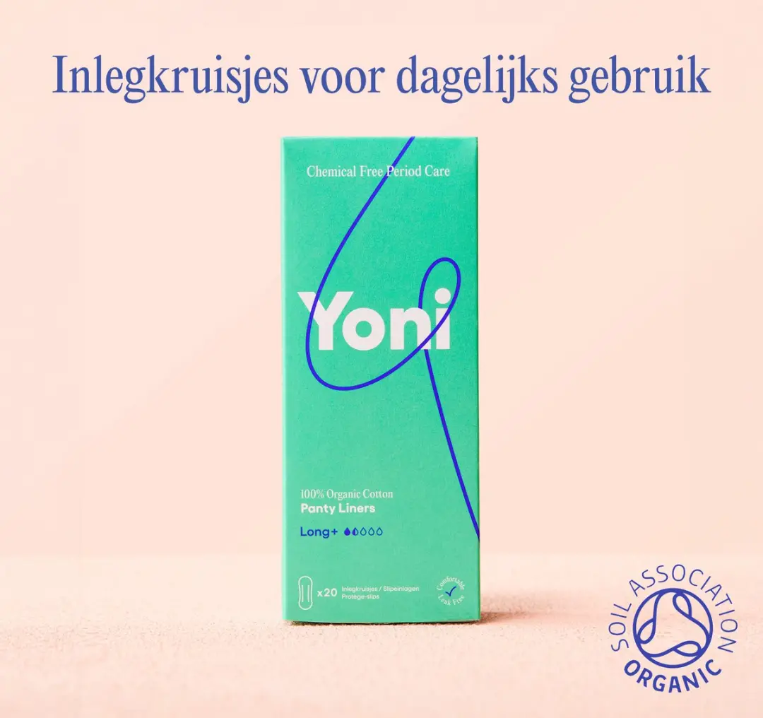 Yoni Inlegkruisjes Extra Lang Biologisch Katoen - 20 Stuks