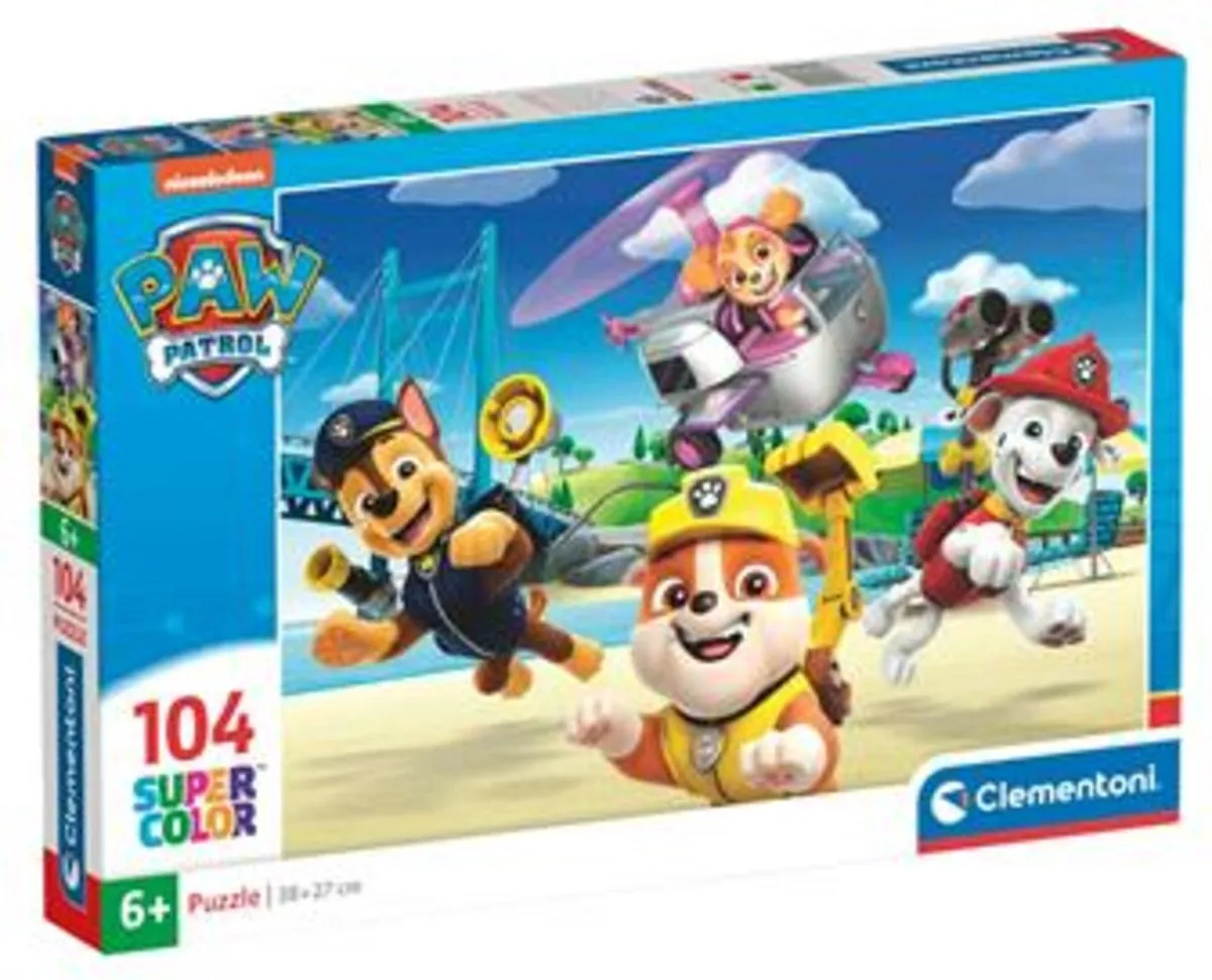 Clementoni Paw Patrol Puzzel 104 Stuks