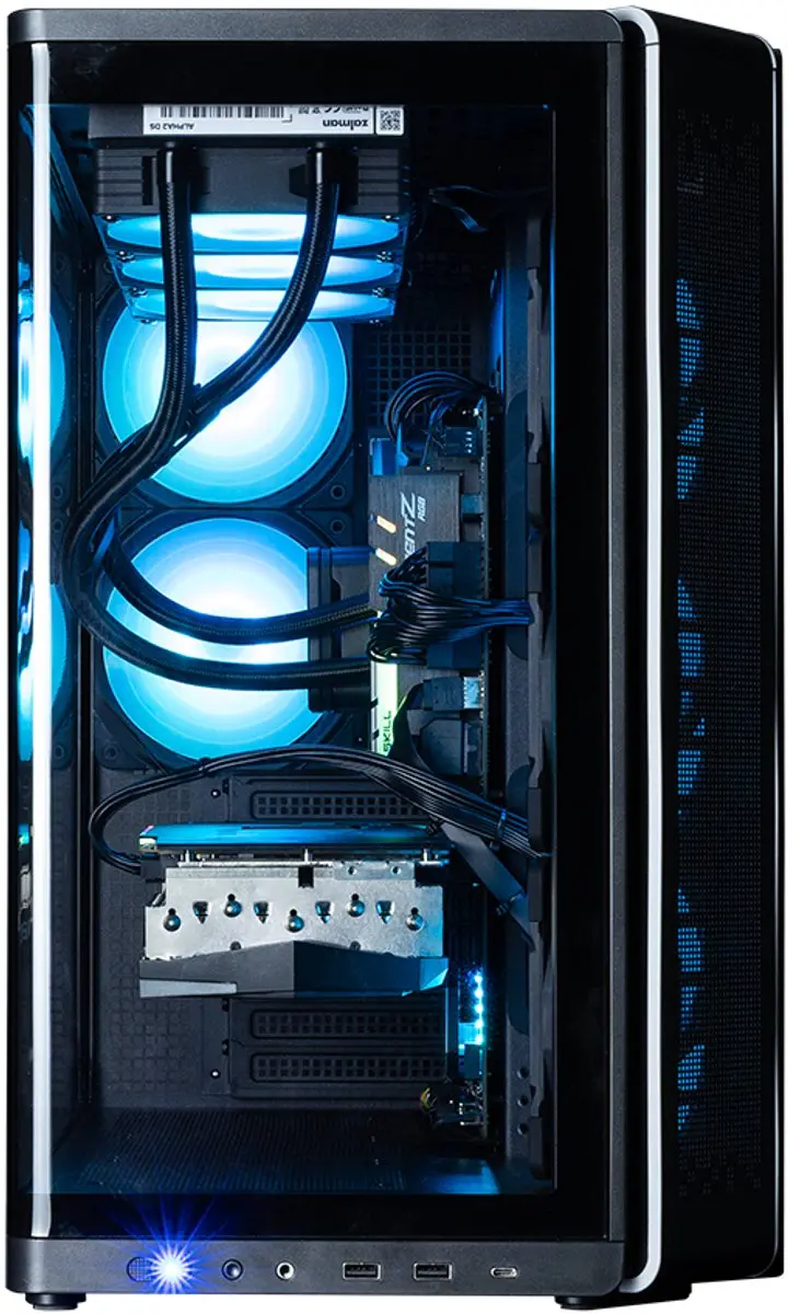 Zalman P60 Black Midi Tower - 5 ARGB Ventilatoren