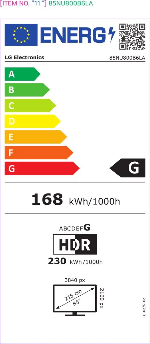 LG 85NU800B6LA.AEUQ OLED TV - 85 inch - Zwart
