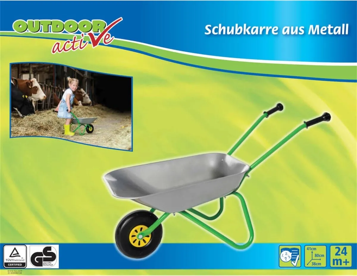 Rolly Toys 71301559 Kruiwagen - Zilver/Groen