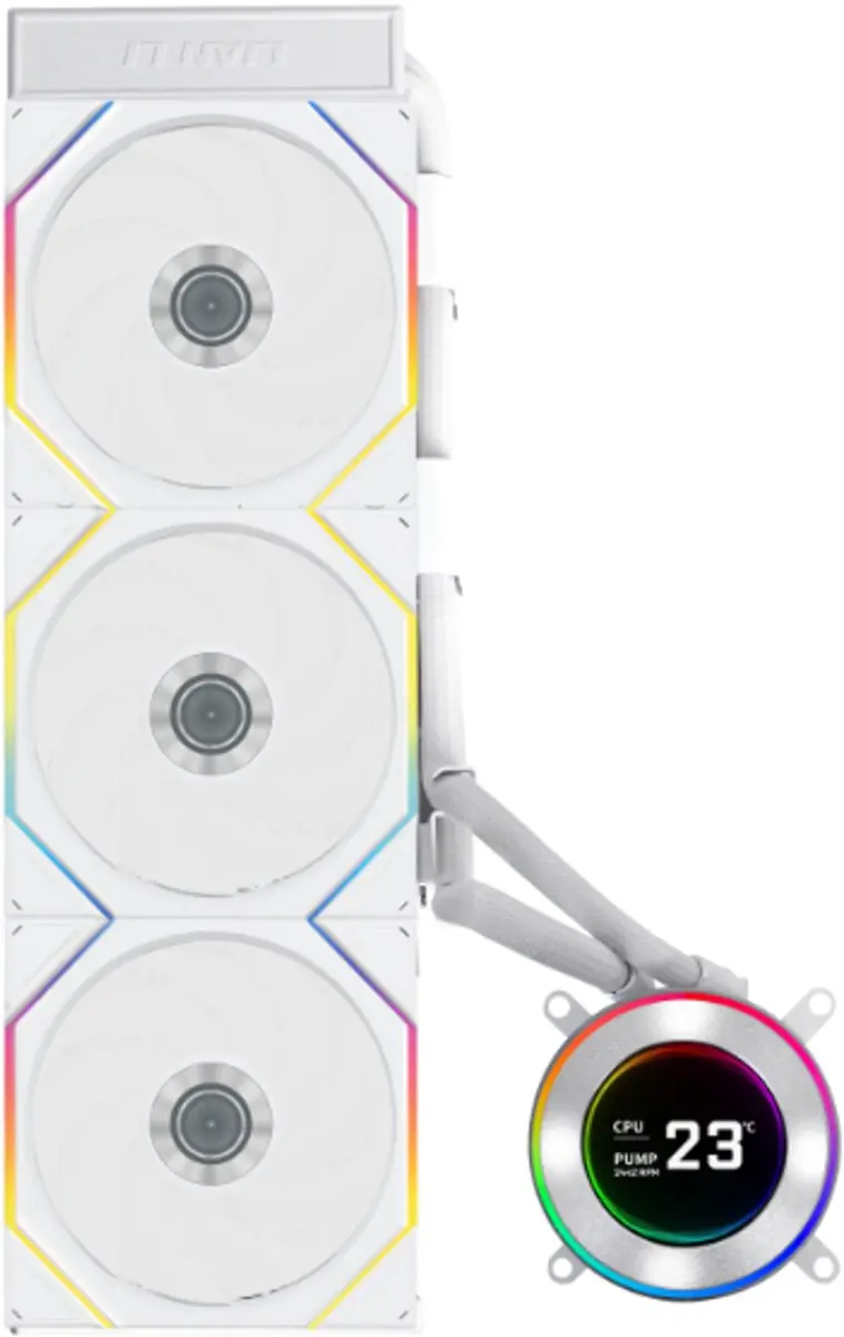 Lian Li Hydroshift II LCD-C 360CL Vloeistofkoeler - Wit