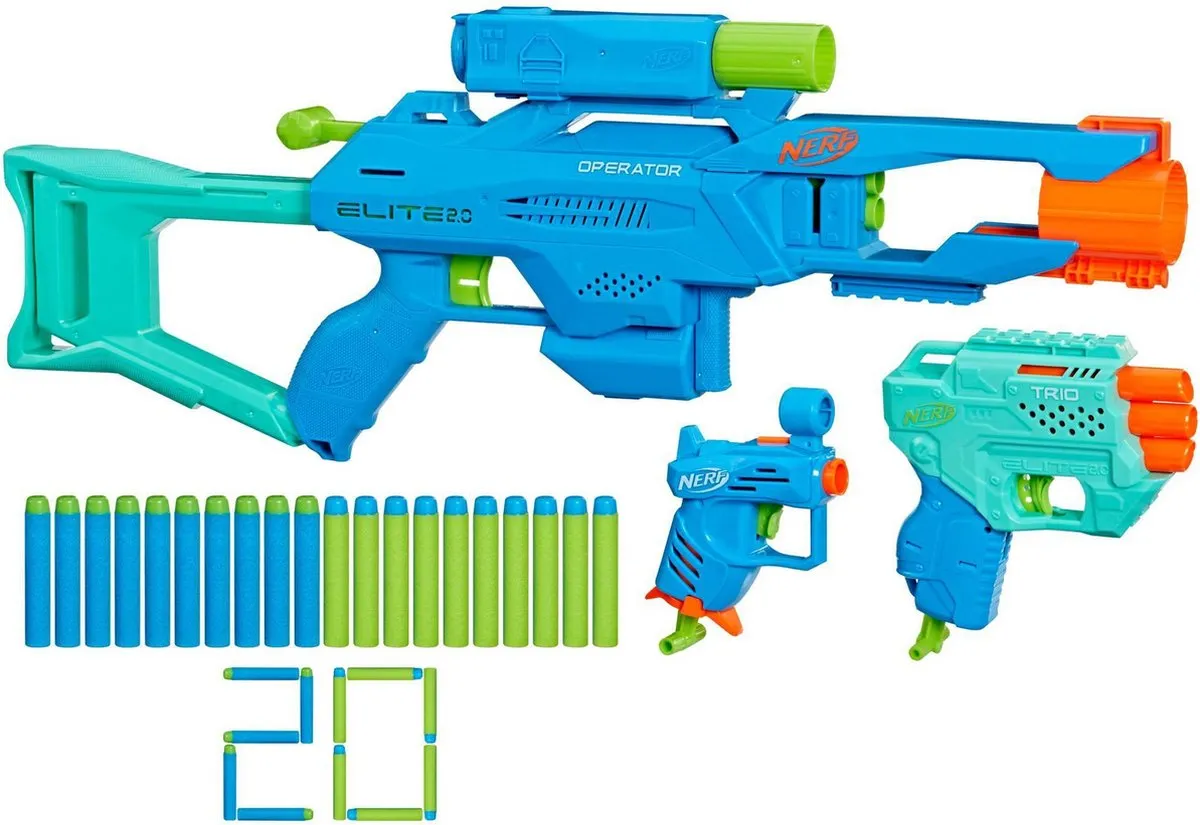 Nerf Elite 2.0 Tactical Pack Blaster - Blauw
