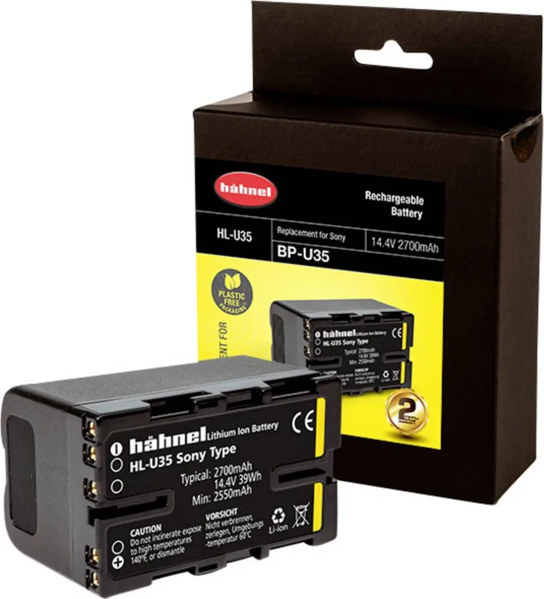 Hähnel HL-U35 Accu 2700mAh - Compactcamera