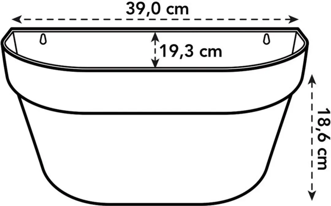Elho Loft Urban Wandbak 40 - Plantenbak 8.3L Wit