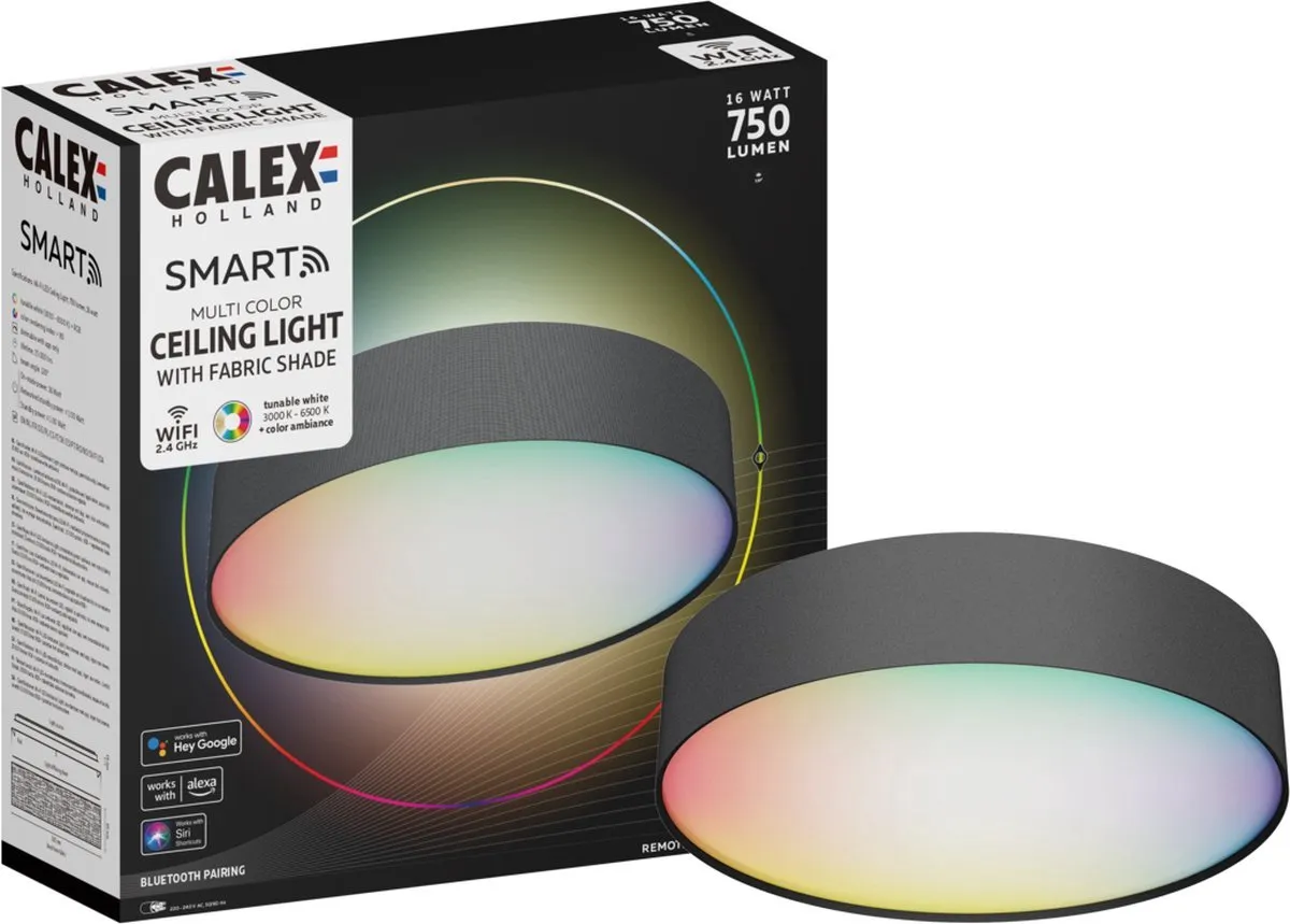 Calex Slimme Plafondlamp 30cm RGBW