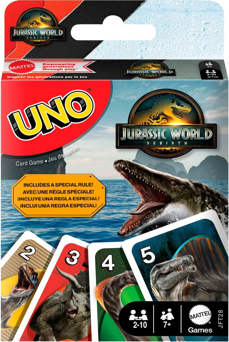 Mattel Games UNO Jurassic World Rebirth Kaartspel - MATTJFT28
