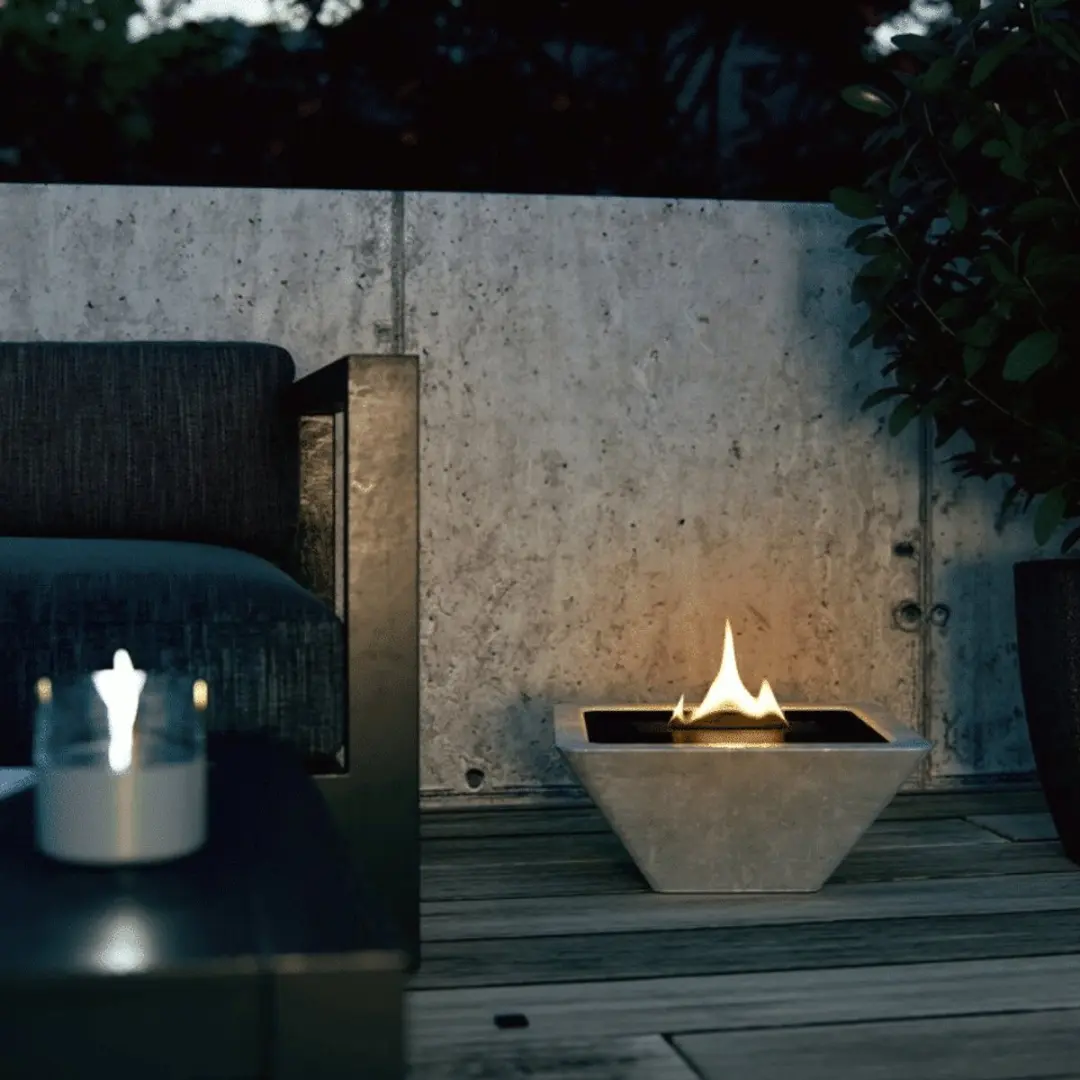 Hibiscus 33 Concrete MgO Tafelbrander - Grijs - afbeelding 2 van 6