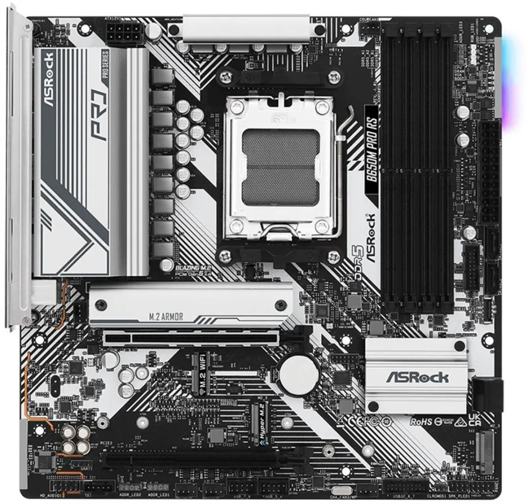 ASRock B650M Pro RS AM5 Moederbord - DDR5 - afbeelding 6 van 6