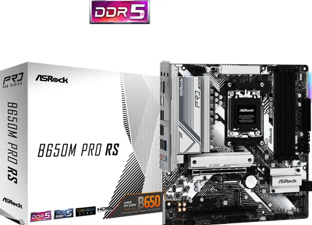 ASRock B650M Pro RS AM5 Moederbord - DDR5