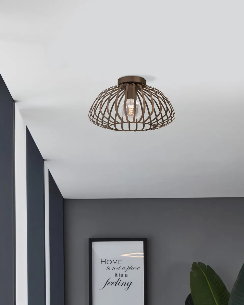 Eglo Espinal Plafondlamp E27 - Ø38,5cm Brons - afbeelding 6 van 6
