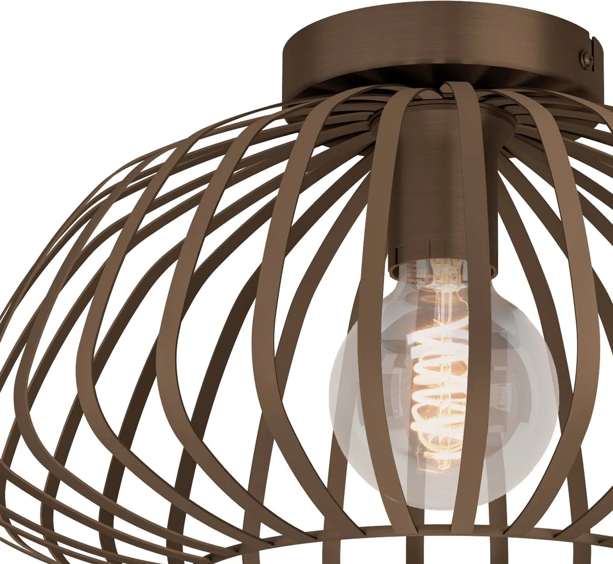 Eglo Espinal Plafondlamp E27 - Ø38,5cm Brons