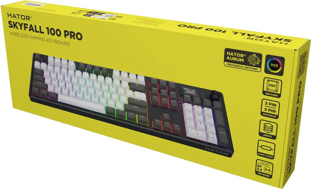 Hator Skyfall Pro HTK4100 Gaming Toetsenbord - Zwart/Grijs