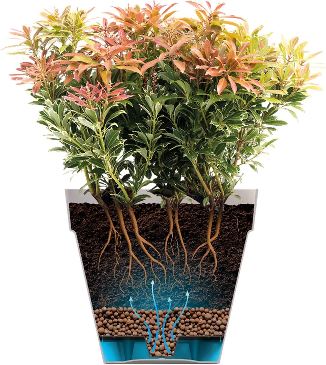 Elho Loft Urban Schaal 35 Bloempot - 13L Wit