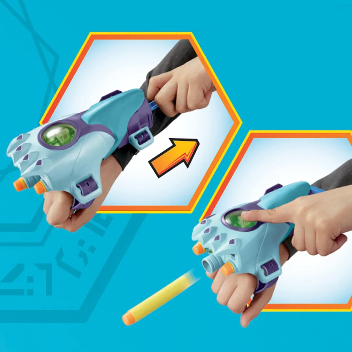 Nerf Transformers Earthspark Cybersleeve Blaster - Blauw - afbeelding 5 van 6