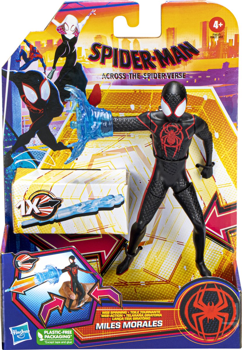 Hasbro Marvel Spider-Man Miles Morales - Web Spinning speelgoedfiguur - 4+ jaar