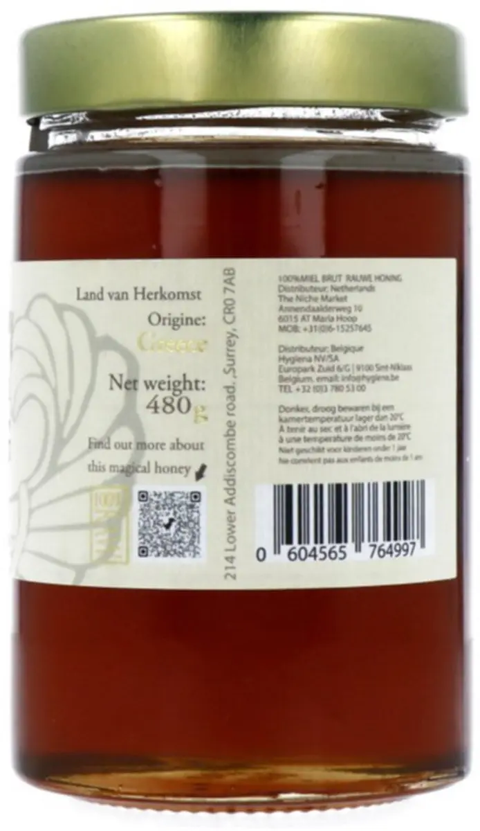 Wild About Honey Griekse Tijm Honing 480g