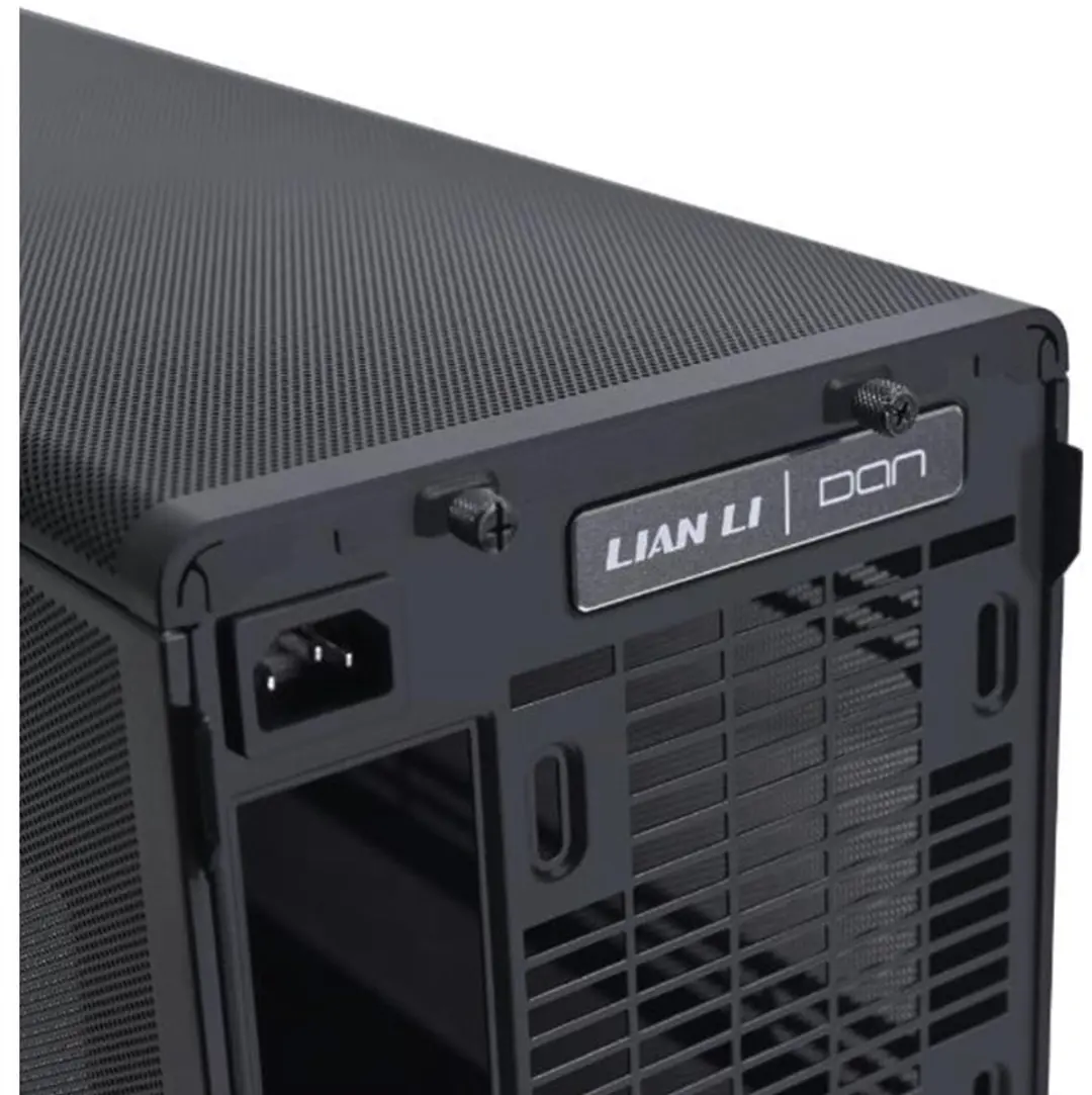 Lian Li DAN A3 PC-behuizing - mATX - Mesh & Wood Edition - Zwart