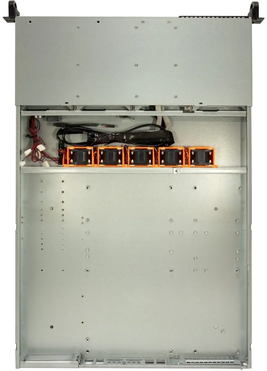 Intertech IPC 1U-1404 Rack - 7x 2.5" 4x 3.5" - Zwart