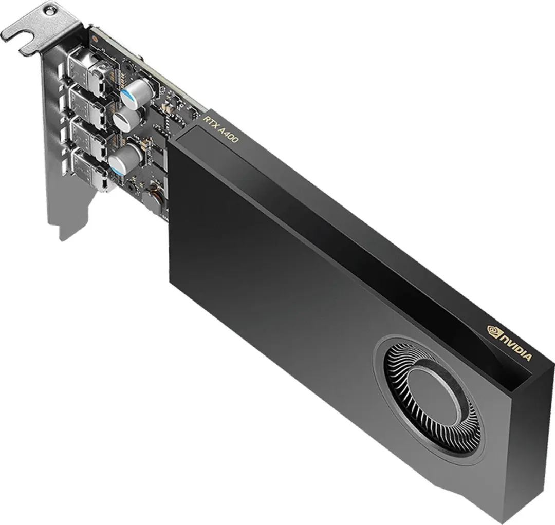 PNY NVIDIA GeForce RTX A400 4GB GDDR6 - 768 Cores - Zwart