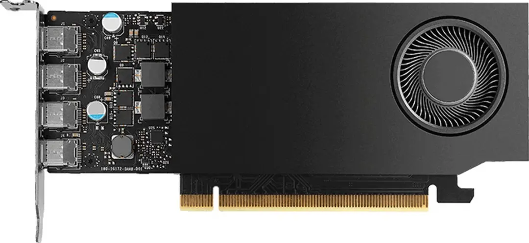 PNY NVIDIA GeForce RTX A400 4GB GDDR6 - 768 Cores - Zwart