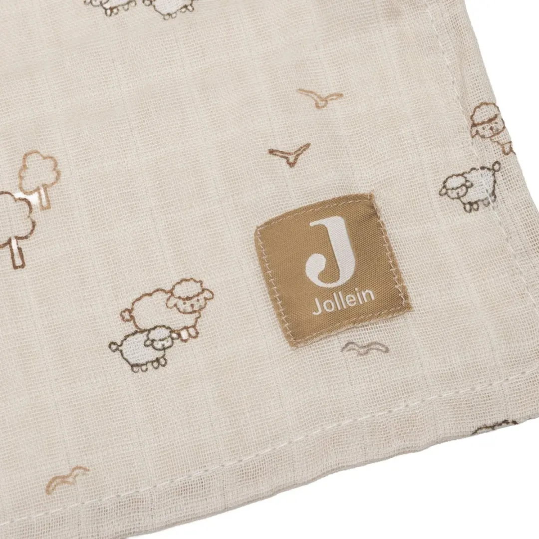 Jollein Hydrofiele Doek Large 115x115cm Woolly - 2 Stuks