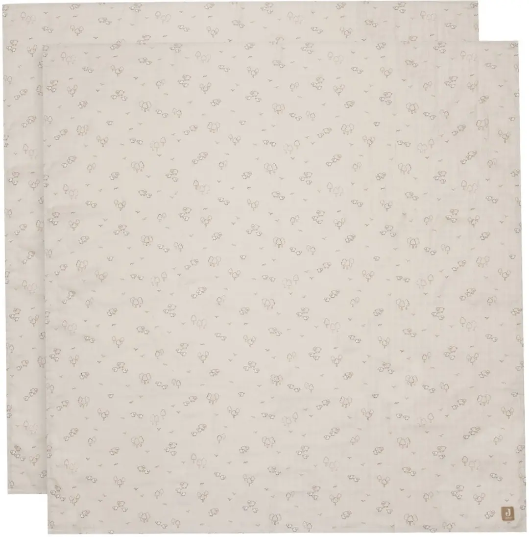 Jollein Hydrofiele Doek Large 115x115cm Woolly - 2 Stuks