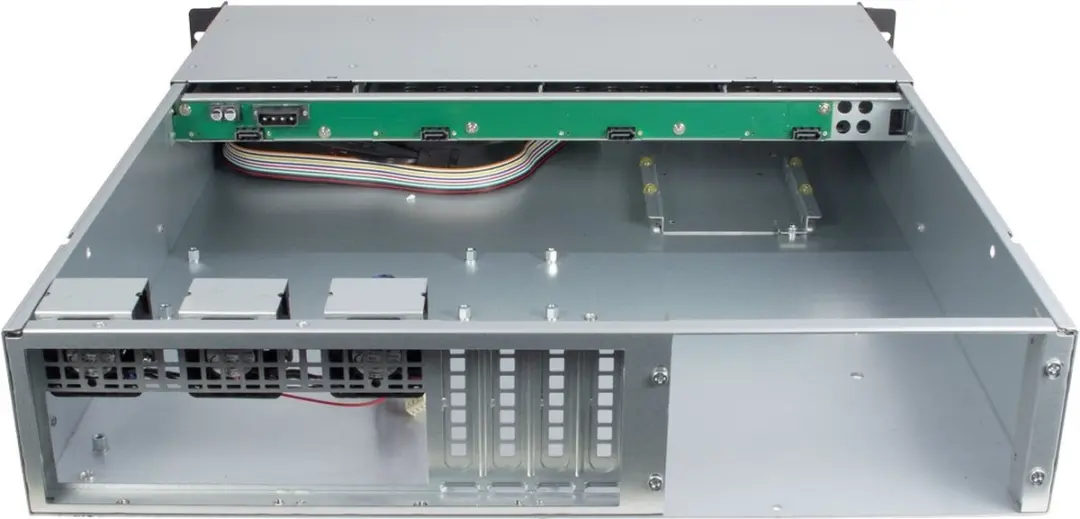 Intertech 2U 2404L S-ATA Rack 5x 3.5" - Zwart/Grijs
