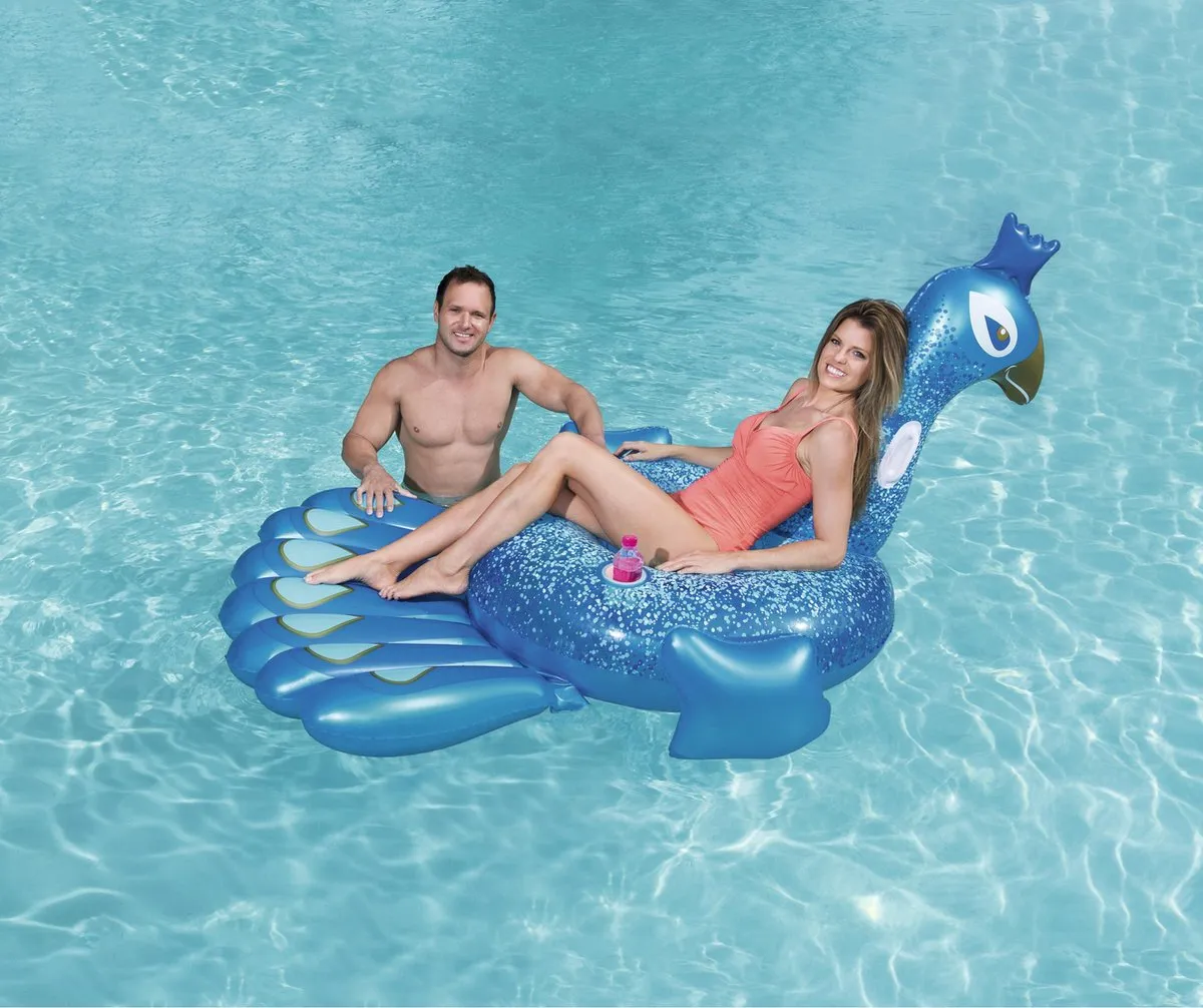 Bestway Opblaasbare Pauw 173x117cm - Blauw