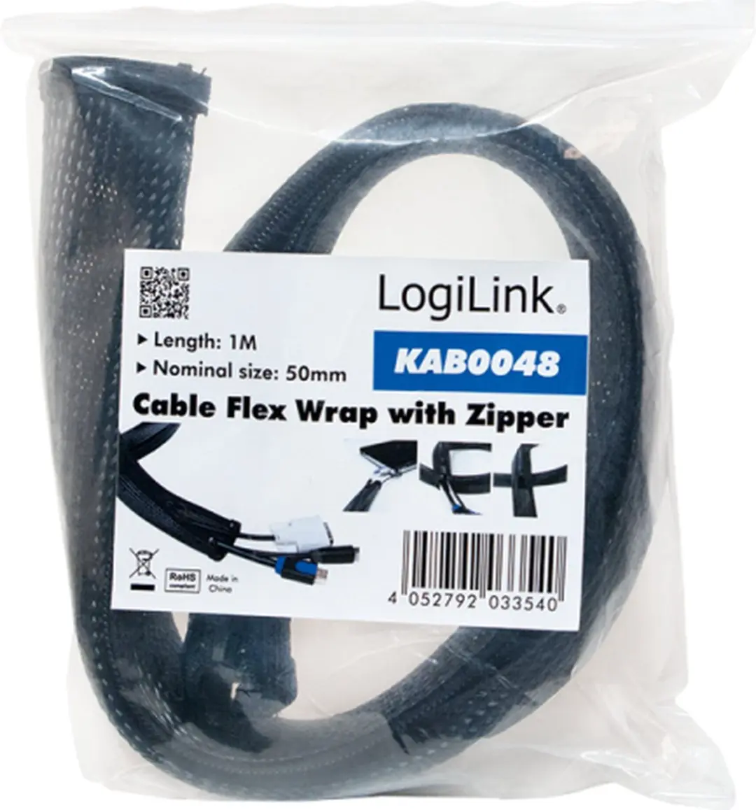 Logilink KAB0074 Kabelkous - Grijs