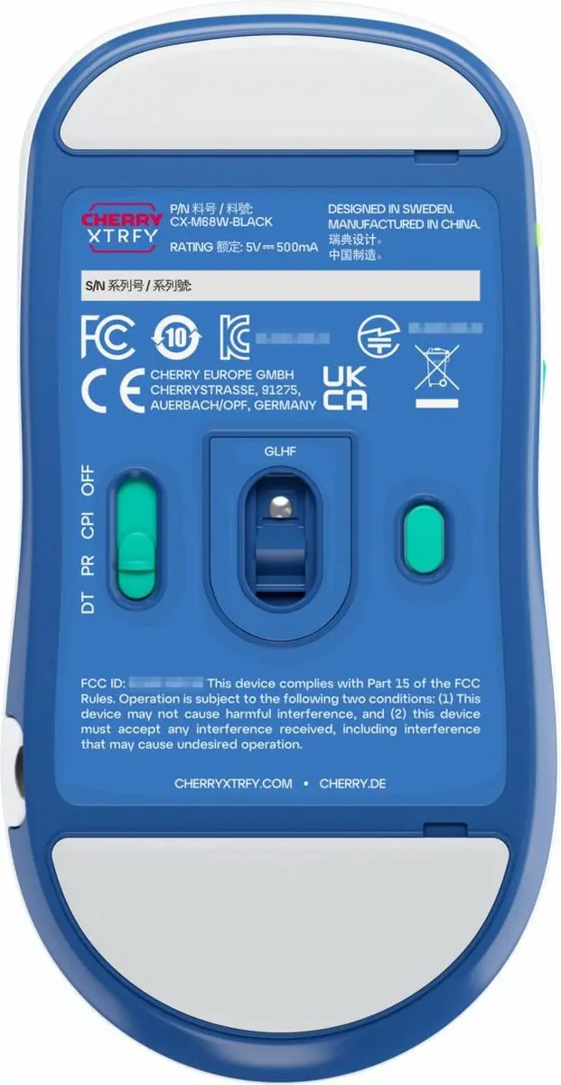 CHERRY XTRFY M68 Wireless - Witte Gamingmuis