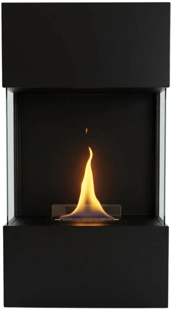 Indie Wall Zwart Bio-Ethanol Sfeerhaard 2000W - afbeelding 2 van 6