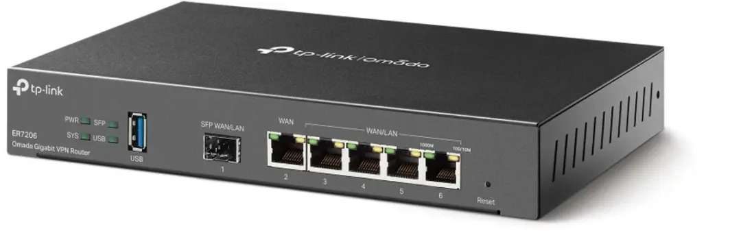 TP-Link Omada ER7206 Gigabit VPN Router - 5x LAN, 1x WAN