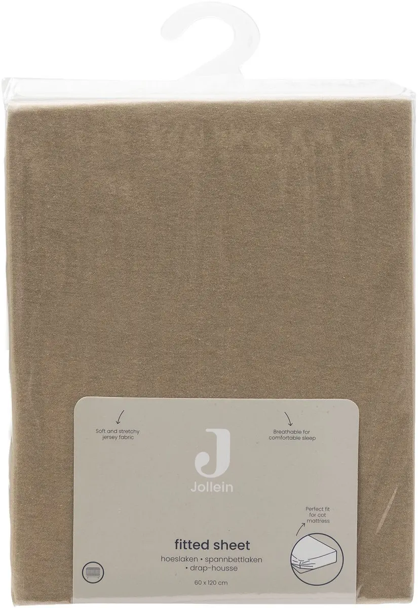 Jollein Jersey Hoeslaken 40/50x80/90cm Hazel