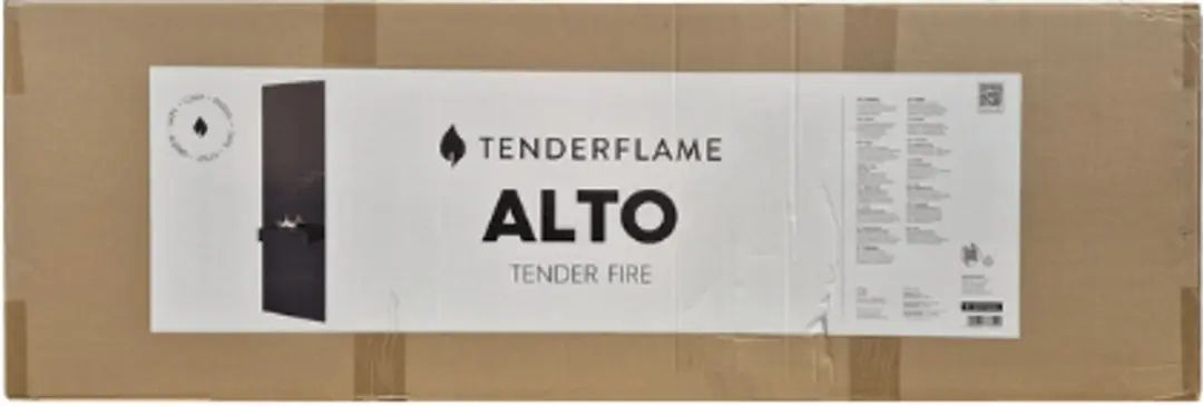 Tenderflame Alto 90 Wandhaard 1100W - Schwarz