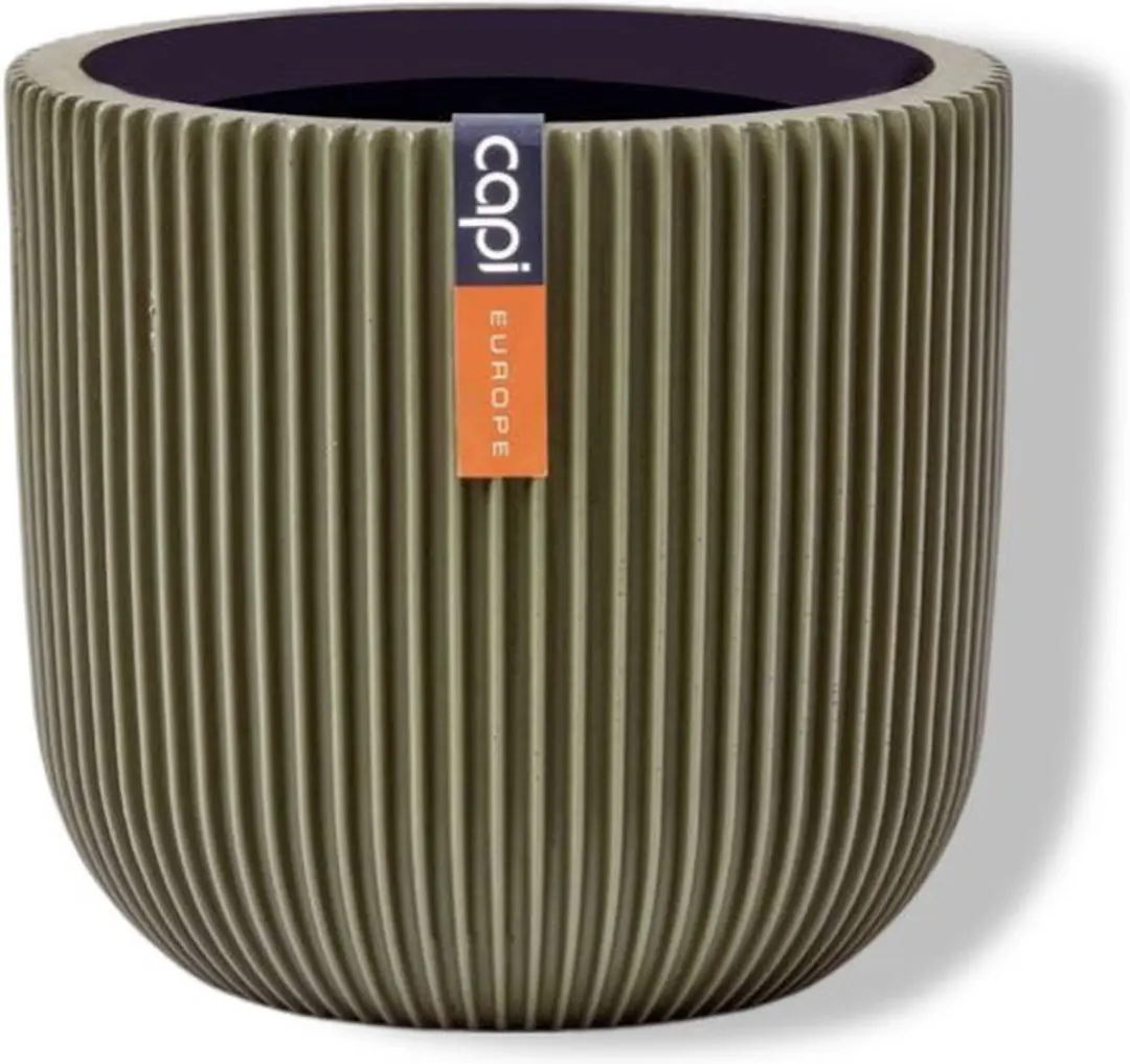 Capi Europe Bloempot Groove Colours 17x15cm - Groen - afbeelding 6 van 6