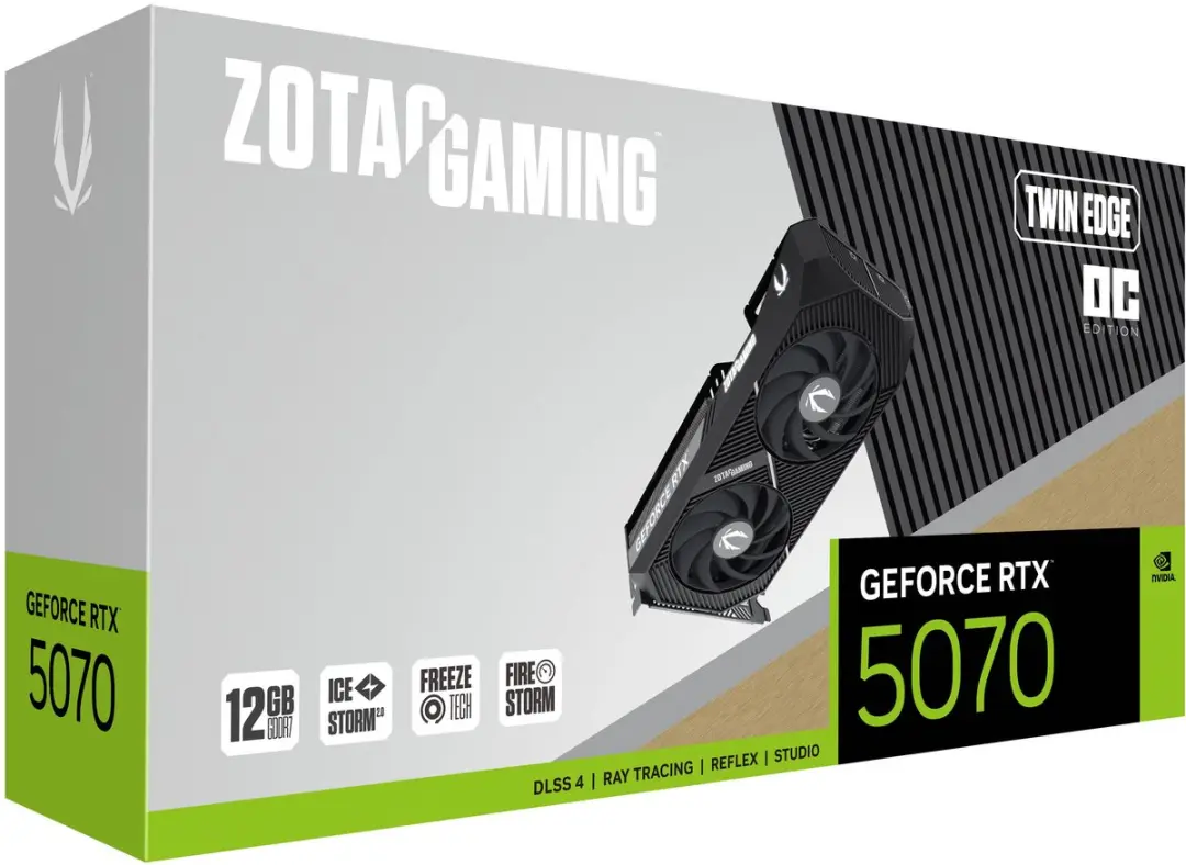 Zotac GAM Serie RTX 5070 Grafische Kaart - 12GB GDDR7