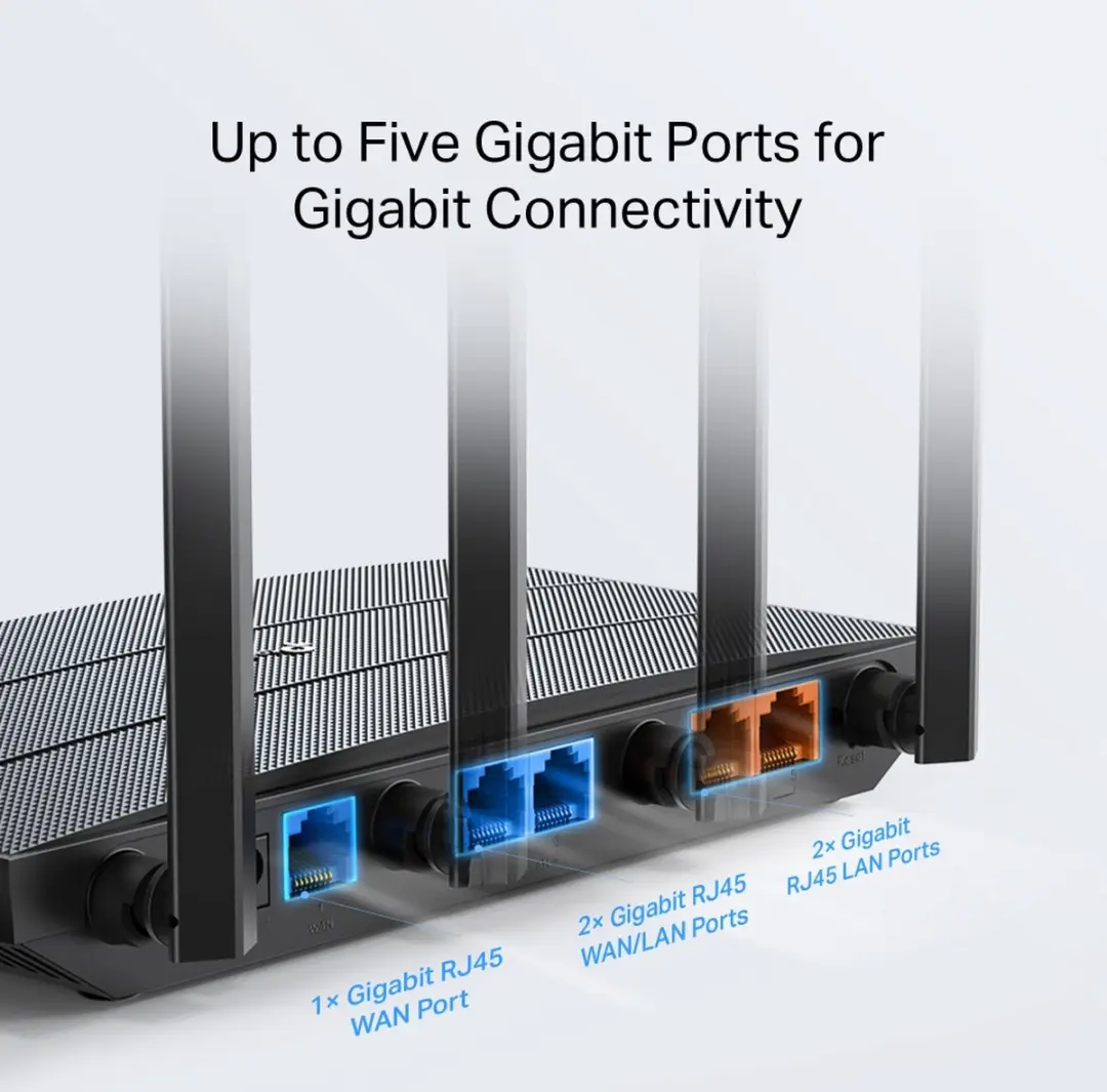 TP-Link Omada ER605W Dual-Band Router - 5x Ethernet - Zwart