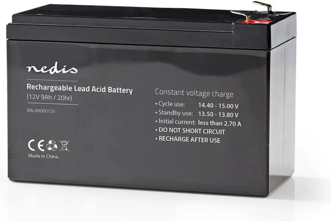 Nedis Oplaadbare Loodaccu BALA900012V 12V - 9000mAh - afbeelding 6 van 6