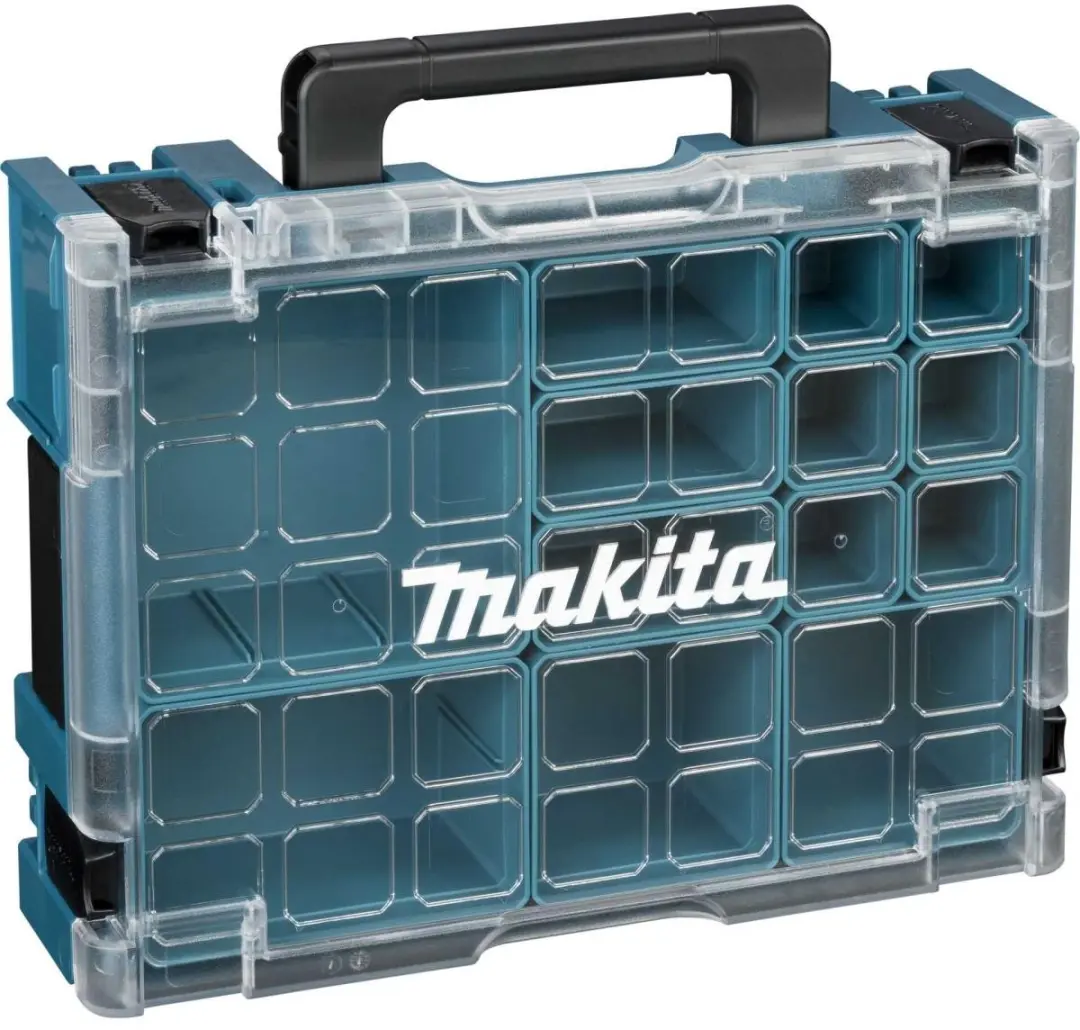 Makita 191X80-2 Mbox Organizer - 13 Vakken - Zwart/Turquoise