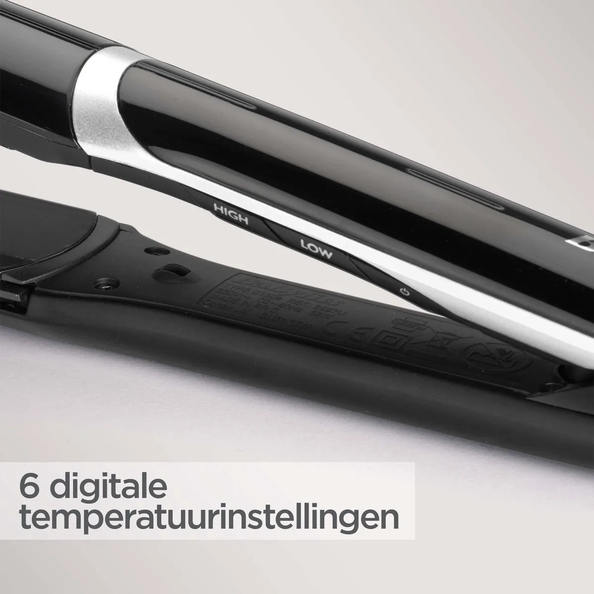 BaByliss Sleek Control ST397E Stijltang - 5 standen tot 235°C - Extra brede platen
