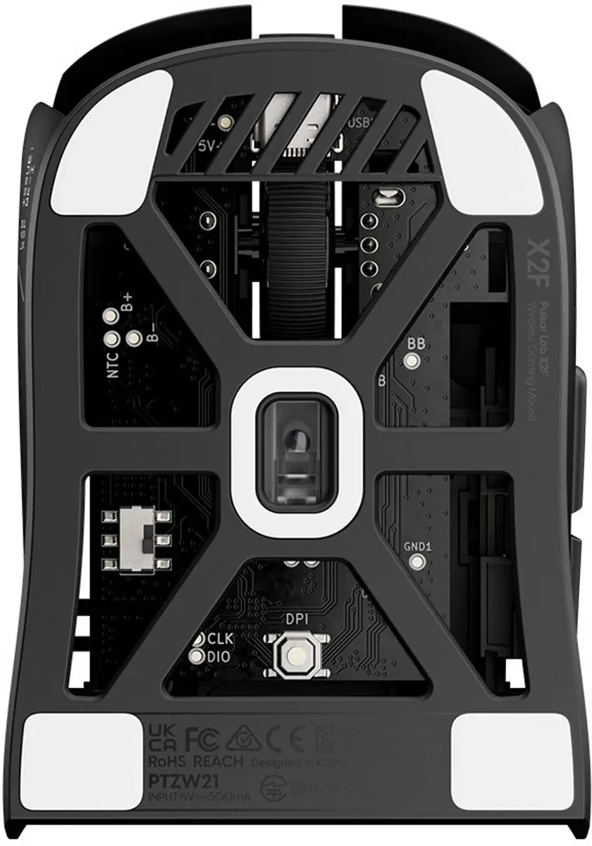Pulsar Lab.X2F XS-1 Gamingmuis - Bedraad & Draadloos 8000Hz 750IPS 32000DPI - Zwart