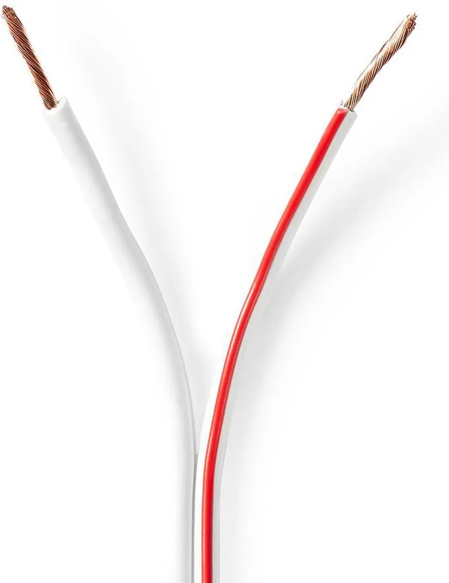 Nedis Speaker-Kabel CAGW1500WT250 2x1.50mm² - 25m - Wit - afbeelding 2 van 5