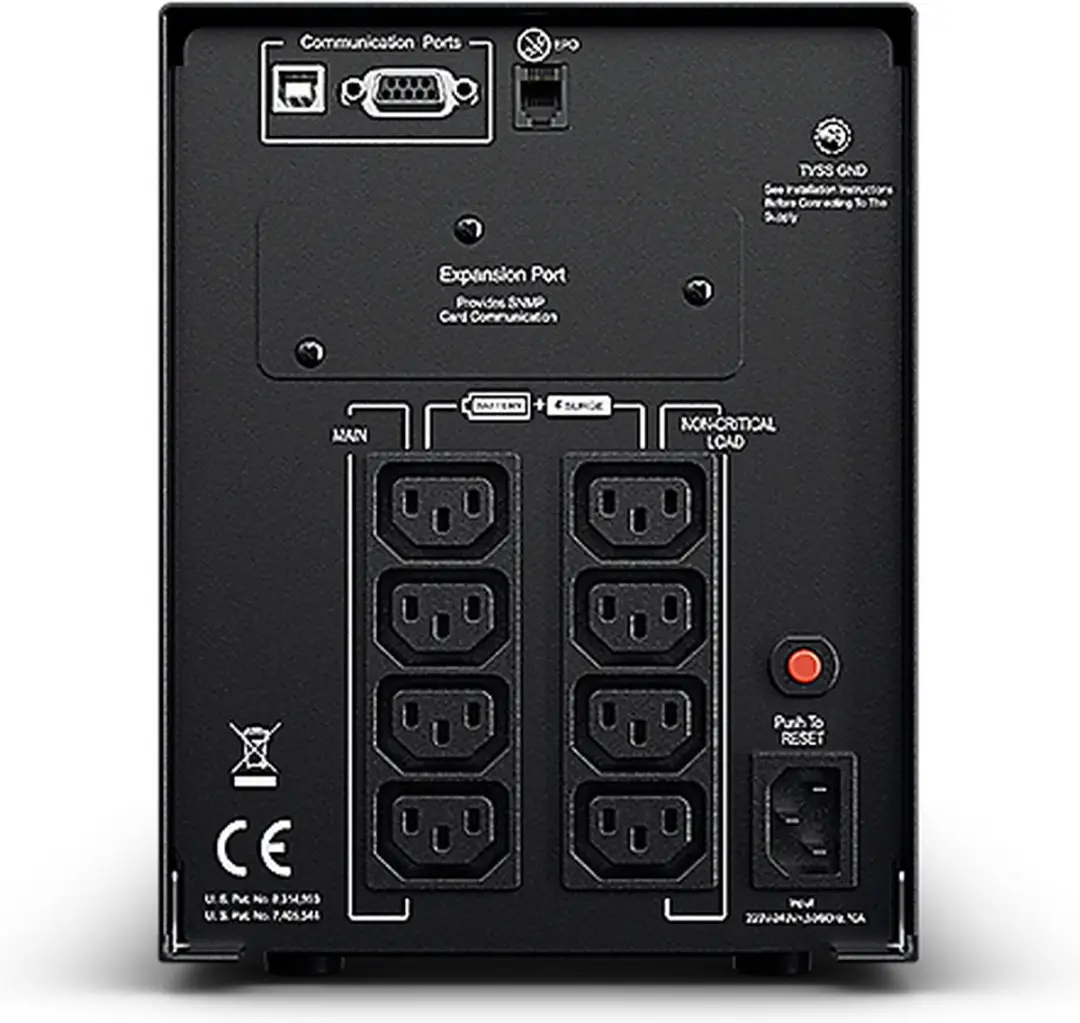 CyberPower PR1000ELCD UPS - 900W - 8 Stopcontacten - Zwart