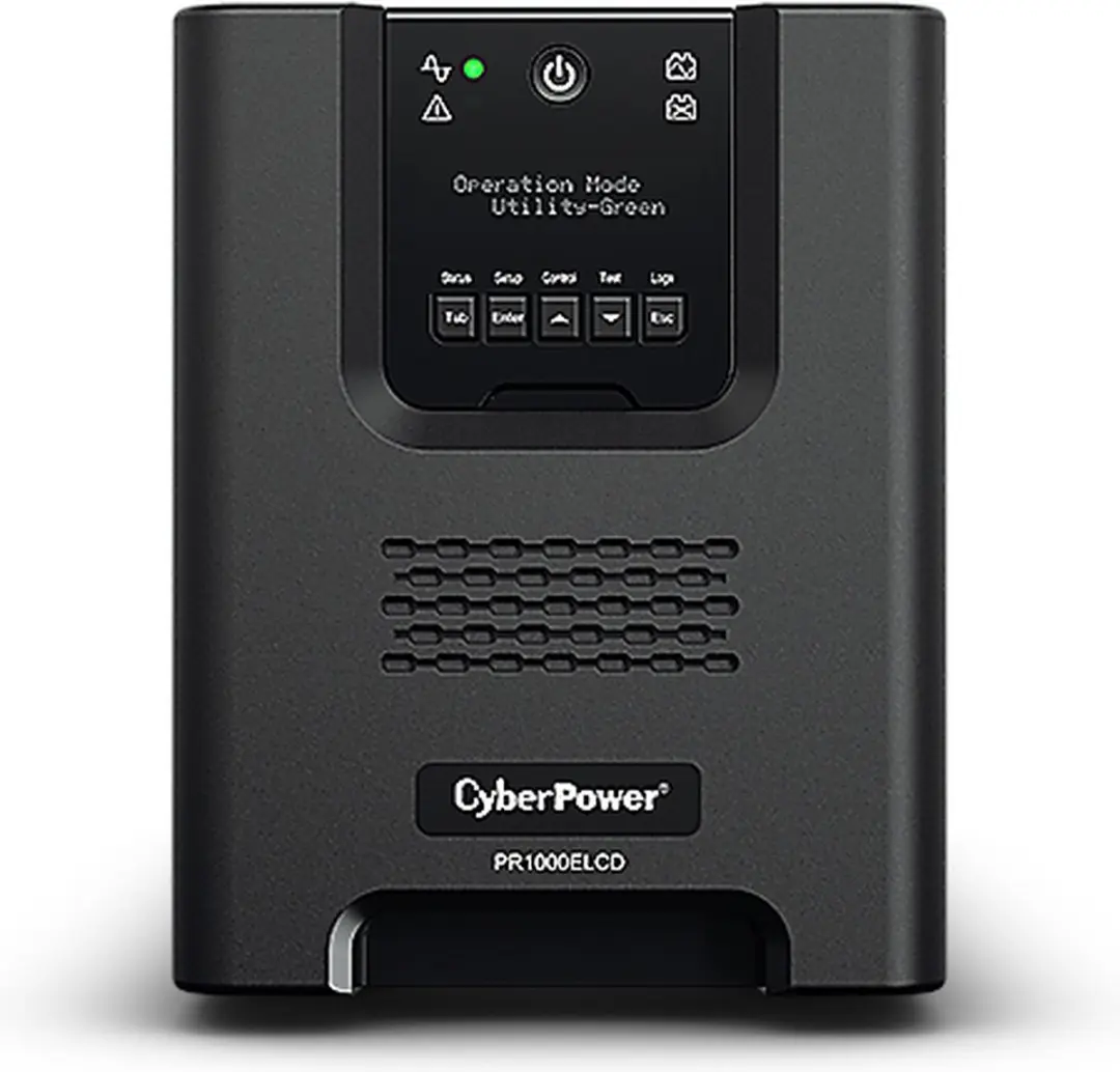 CyberPower PR1000ELCD UPS - 900W - 8 Stopcontacten - Zwart