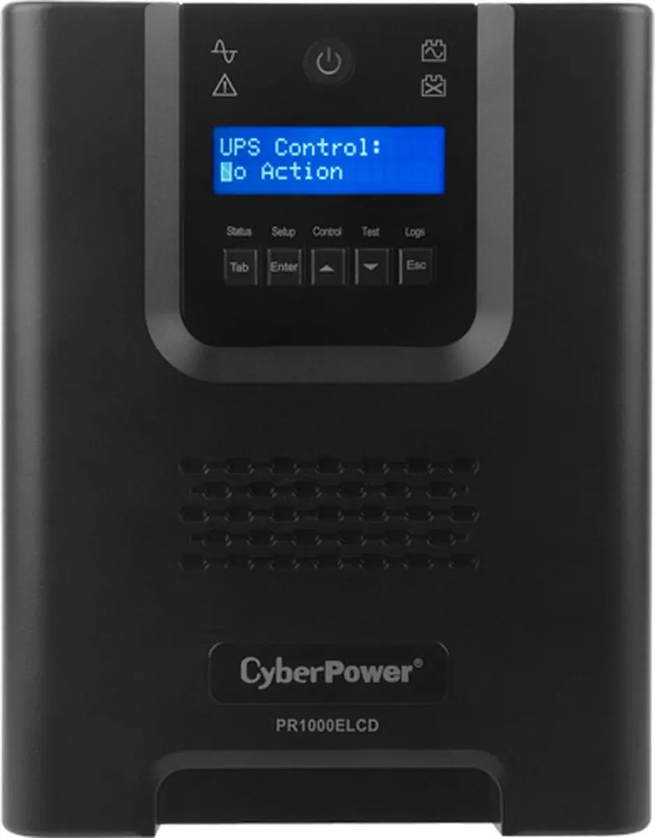CyberPower PR1000ELCD UPS - 900W - 8 Stopcontacten - Zwart