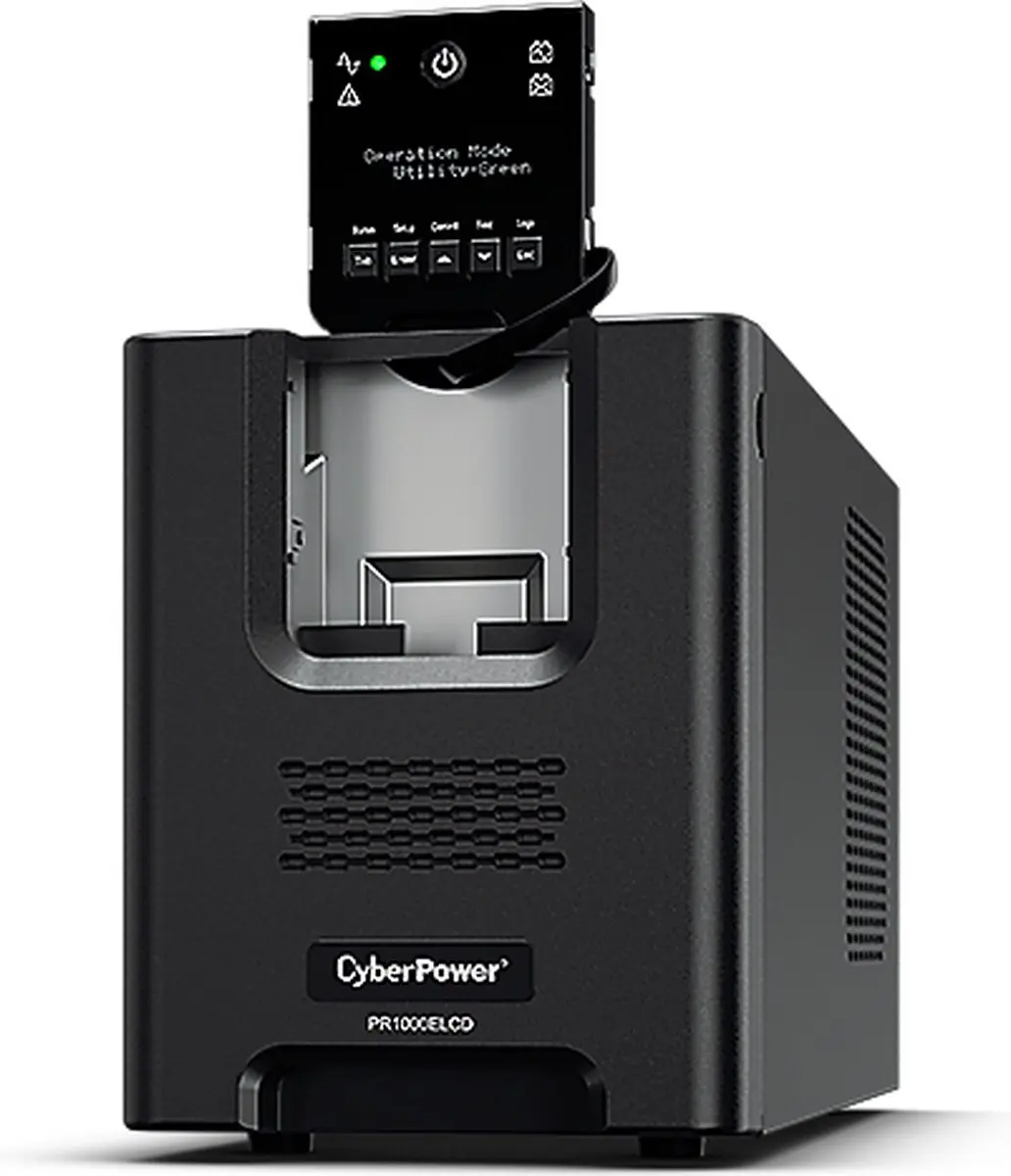 CyberPower PR1000ELCD UPS - 900W - 8 Stopcontacten - Zwart